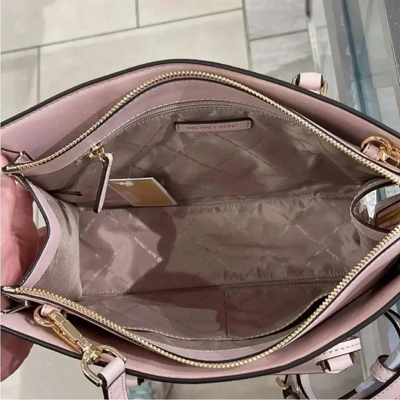 Michael Kors Sheila Medium Center Zip Satchel Bag - Picture 8 of 16